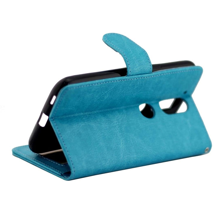 For Motorola Moto G (4rd gen) Crazy Horse Texture Horizontal Flip Magnetic Snap Leather Case with Adjustable Holder & Card Slots & Photo Frame & Wallet