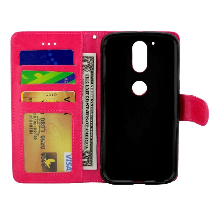For Motorola Moto G (4rd gen) Crazy Horse Texture Horizontal Flip Magnetic Snap Leather Case with Adjustable Holder & Card Slots & Photo Frame & Wallet