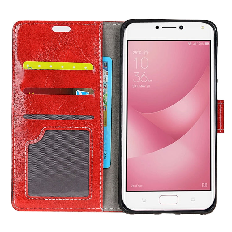 For Asus ZenFone 4 Max ZC520KL Retro Crazy Horse Texture Horizontal Flip Leather Case with Holder & Card Slots & Wallet & Photo Frame