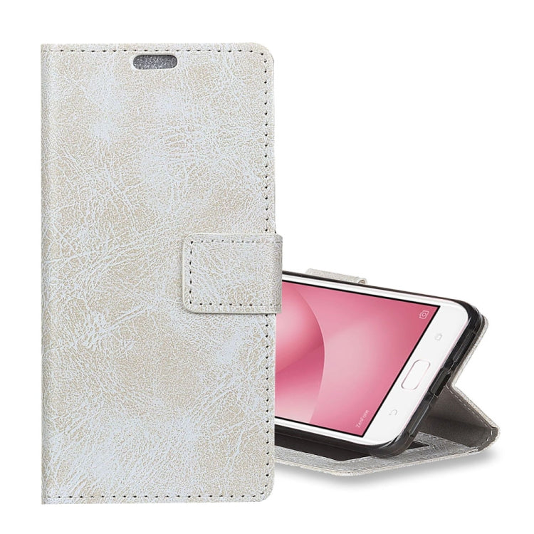 For Asus ZenFone 4 Max ZC520KL Retro Crazy Horse Texture Horizontal Flip Leather Case with Holder & Card Slots & Wallet & Photo Frame