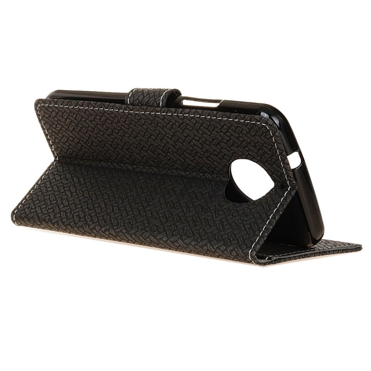 For Motorola Moto G5s Knit Texture Horizontal Flip Leather Case with Holder & Card Slots & Wallet