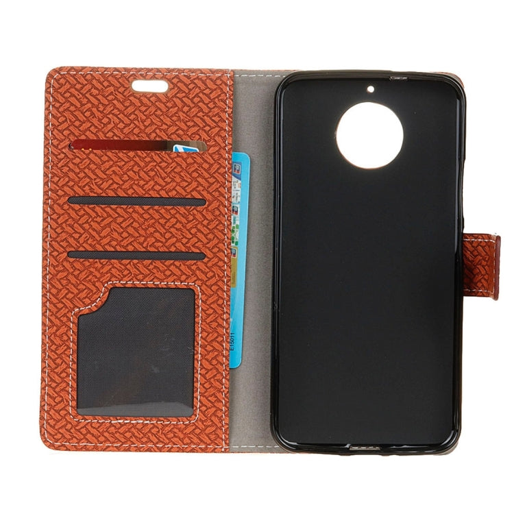 For Motorola Moto G5s Knit Texture Horizontal Flip Leather Case with Holder & Card Slots & Wallet