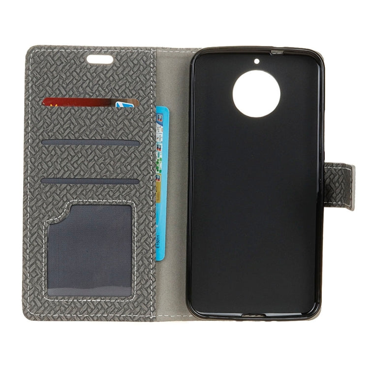 For Motorola Moto G5s Plus Knit Texture Horizontal Flip Leather Case with Holder & Card Slots & Wallet