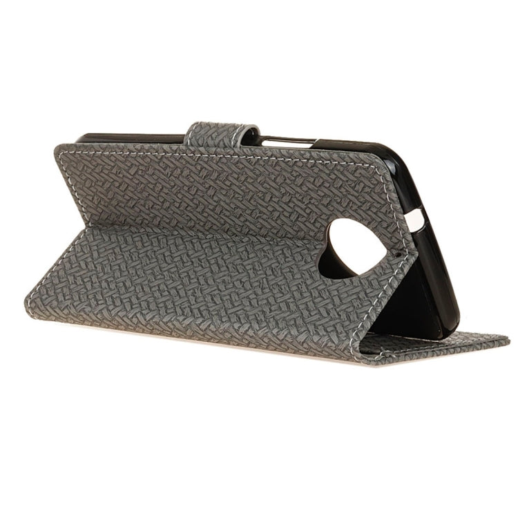 For Motorola Moto G5s Plus Knit Texture Horizontal Flip Leather Case with Holder & Card Slots & Wallet