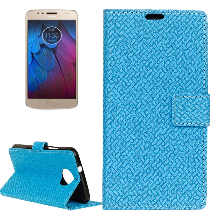 For Motorola Moto G5s Plus Knit Texture Horizontal Flip Leather Case with Holder & Card Slots & Wallet