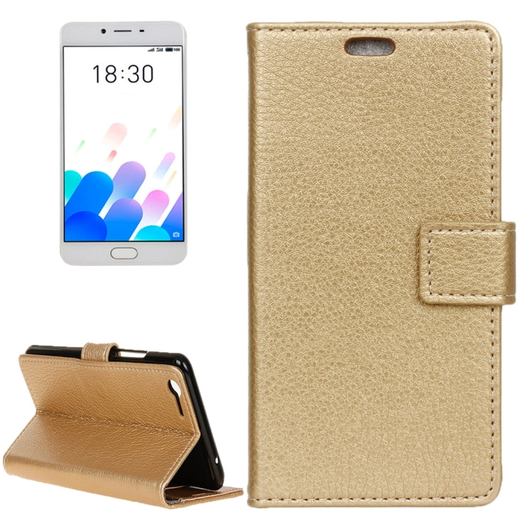 For Meizu Meilan E2 Litchi Texture Horizontal Flip Leather Case with Holder & Card Slots & Wallet