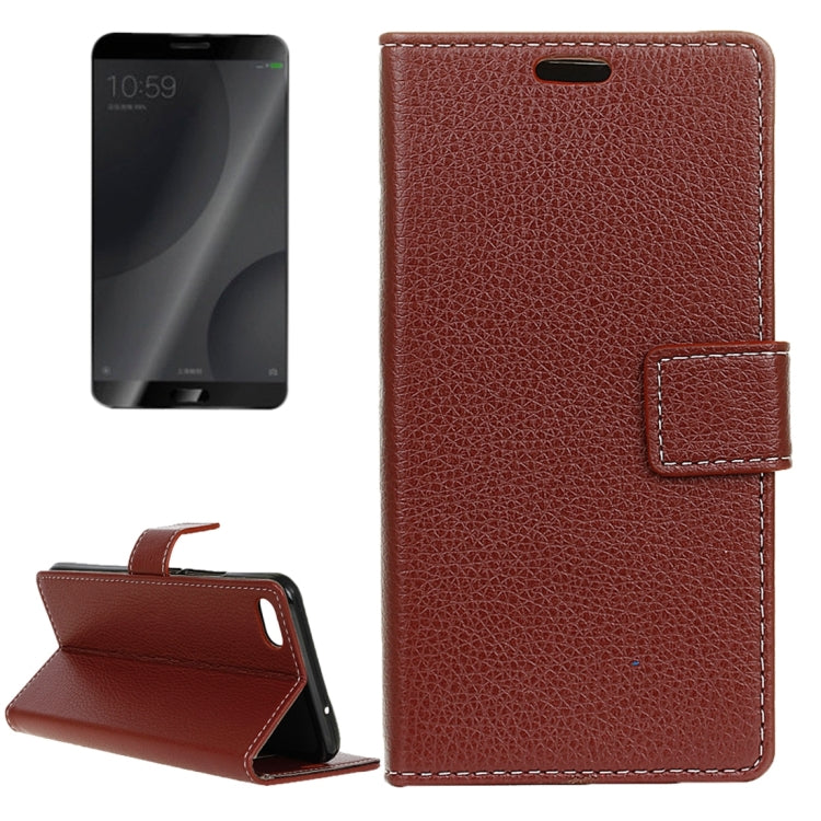 For Xiaomi Mi 6 Plus Litchi Texture Horizontal Flip Leather Case with Holder & Card Slots & Wallet