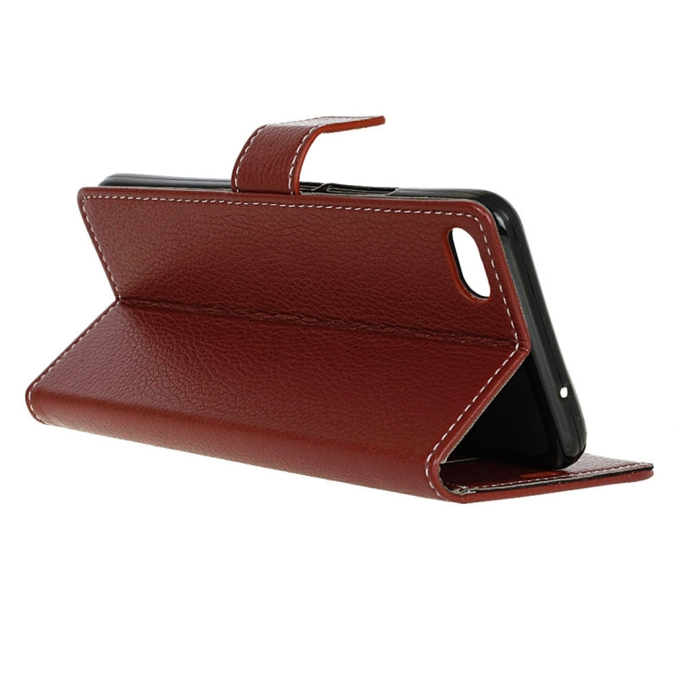 For Xiaomi Mi 6 Plus Litchi Texture Horizontal Flip Leather Case with Holder & Card Slots & Wallet