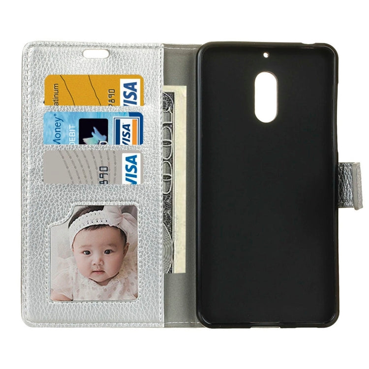 For Nokia 6 Litchi Texture Horizontal Flip Leather Case with Holder & Card Slots & Wallet & Photo Frame