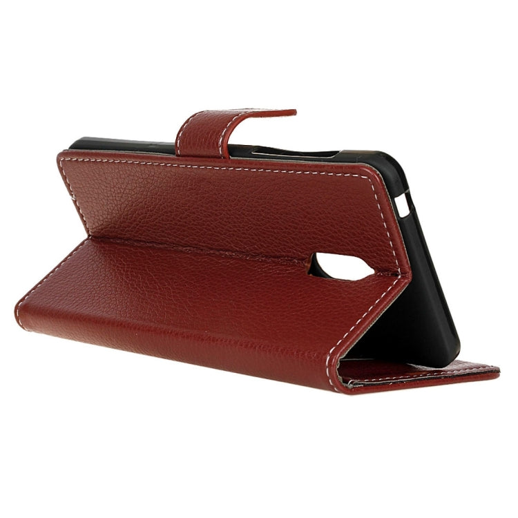 For Nokia 6 Litchi Texture Horizontal Flip Leather Case with Holder & Card Slots & Wallet & Photo Frame