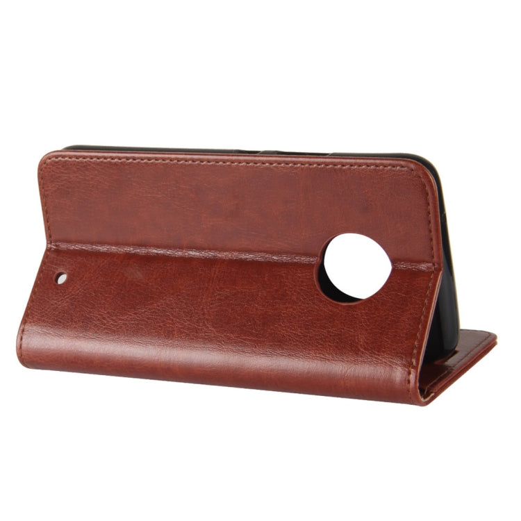 For Motorola Moto X4 Crazy Horse Texture Horizontal Flip Leather Case with Holder & Card Slots & Wallet & Photo Frame