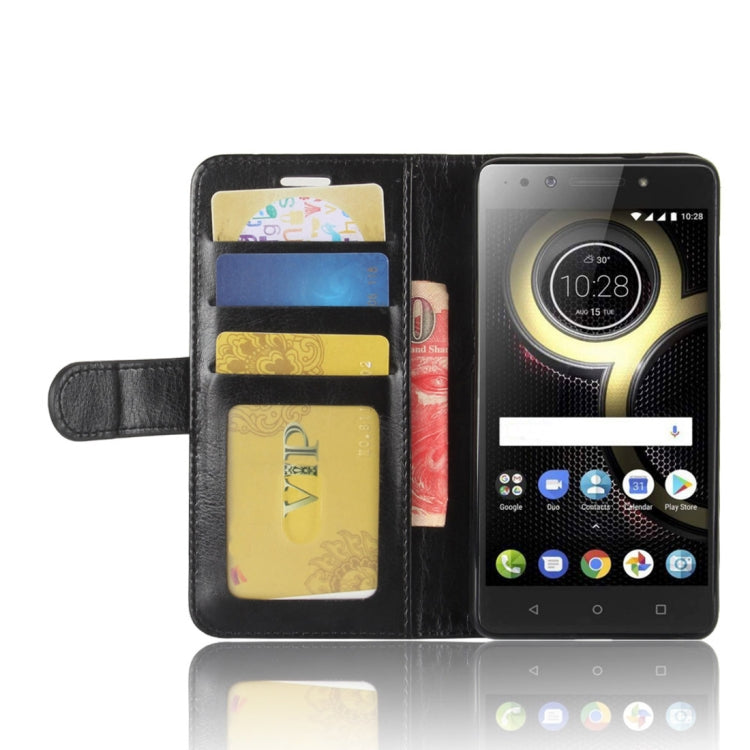 For Lenovo K8 Crazy Horse Texture Horizontal Flip Leather Case with Holder & Card Slots & Wallet & Photo Frame