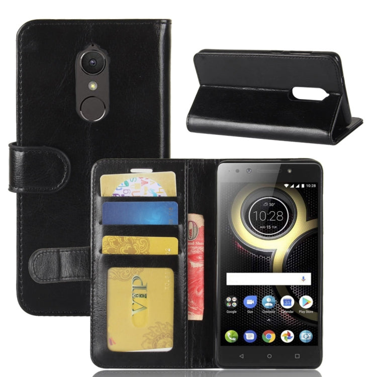 For Lenovo K8 Crazy Horse Texture Horizontal Flip Leather Case with Holder & Card Slots & Wallet & Photo Frame
