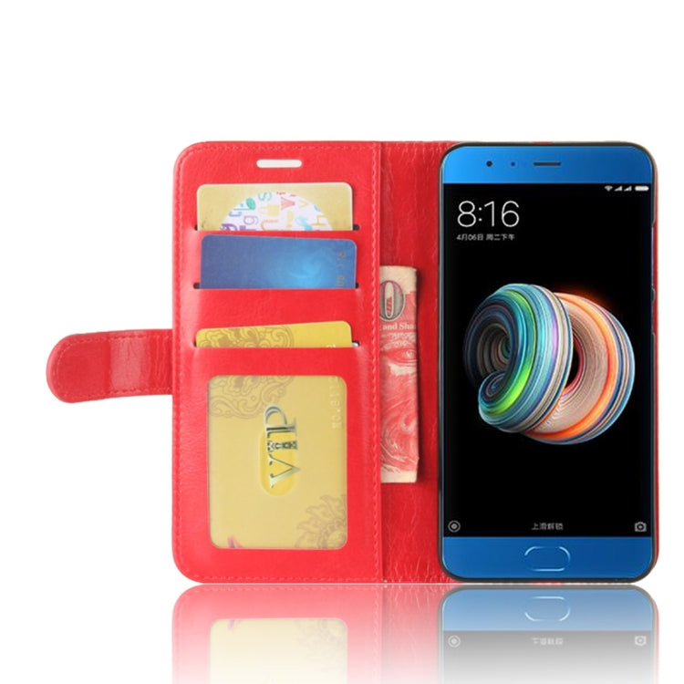 For Xiaomi Mi Note 3 Crazy Horse Texture Horizontal Flip Leather Case with Holder & Card Slots & Wallet & Photo Frame