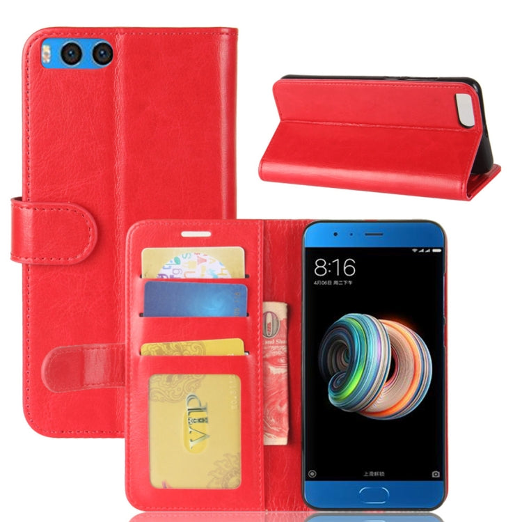 For Xiaomi Mi Note 3 Crazy Horse Texture Horizontal Flip Leather Case with Holder & Card Slots & Wallet & Photo Frame