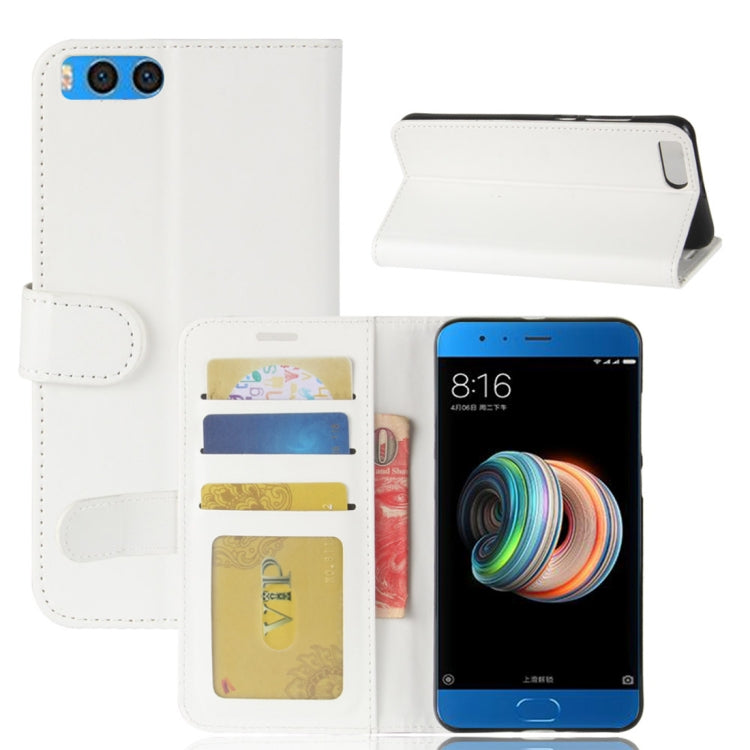 For Xiaomi Mi Note 3 Crazy Horse Texture Horizontal Flip Leather Case with Holder & Card Slots & Wallet & Photo Frame