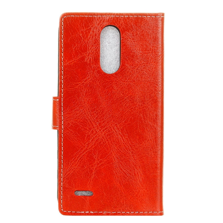 For LG K10 (2017) (EU Version) Retro Crazy Horse Texture Horizontal Flip Leather Case with Holder & Card Slots & Wallet & Photo Frame