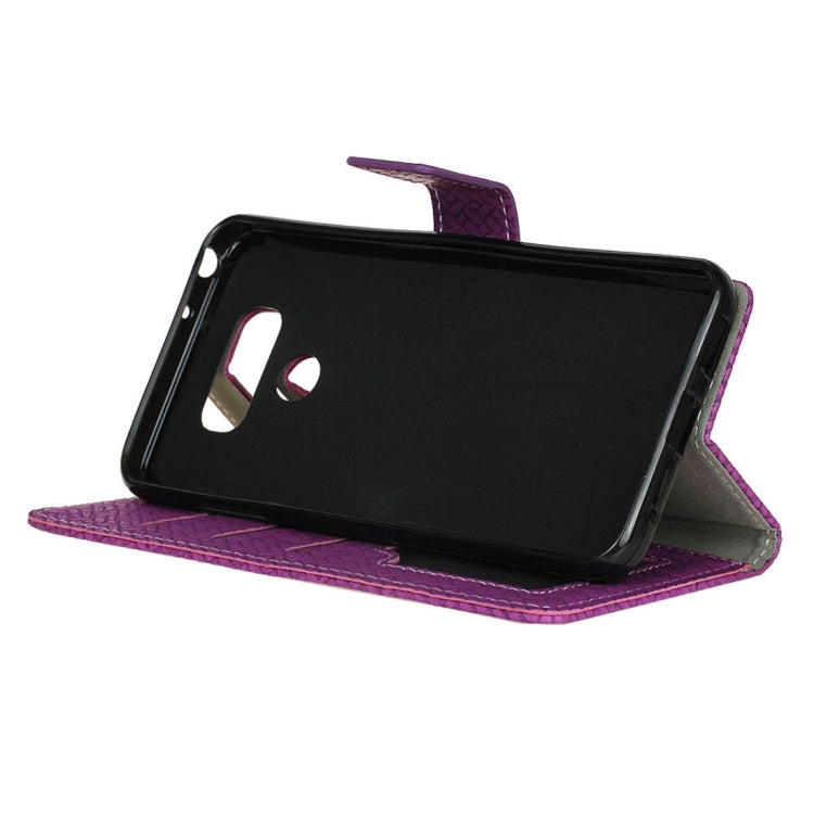 For LG G6 Knit Texture Horizontal Flip Leather Case with Holder & Card Slots & Wallet & Photo Frame