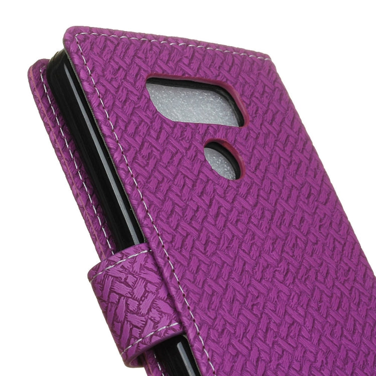 For LG G6 Knit Texture Horizontal Flip Leather Case with Holder & Card Slots & Wallet & Photo Frame