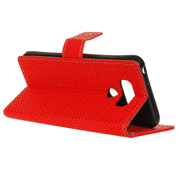 For LG G6 Knit Texture Horizontal Flip Leather Case with Holder & Card Slots & Wallet & Photo Frame