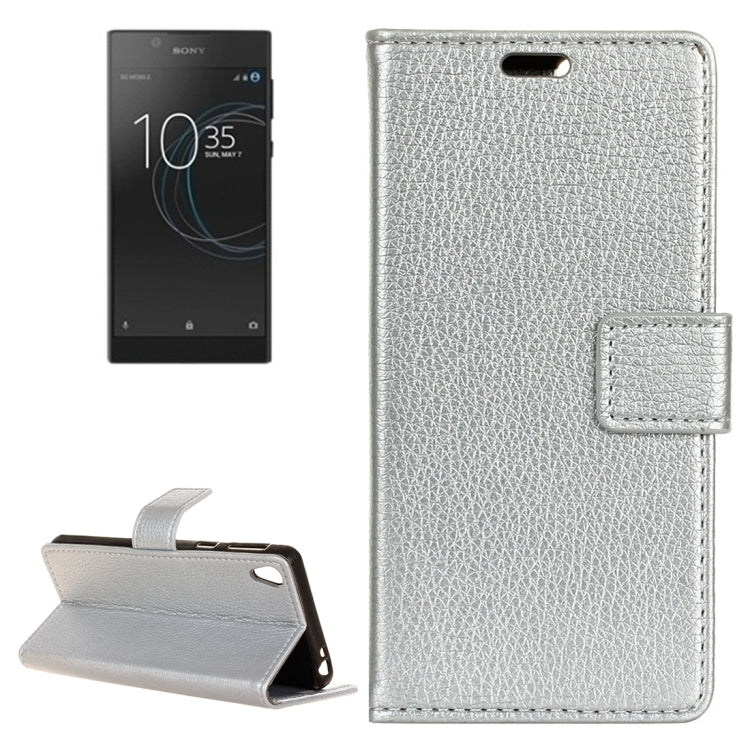 For Sony Xperia L1 Litchi Texture Horizontal Flip Leather Case with Holder & Card Slots & Wallet