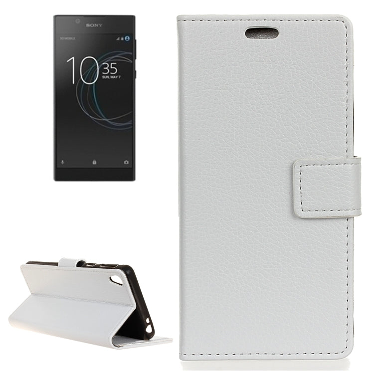 For Sony Xperia L1 Litchi Texture Horizontal Flip Leather Case with Holder & Card Slots & Wallet