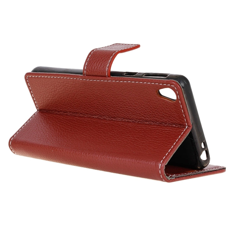 For Sony Xperia L1 Litchi Texture Horizontal Flip Leather Case with Holder & Card Slots & Wallet