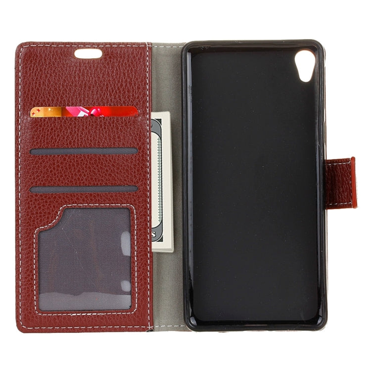 For Sony Xperia L1 Litchi Texture Horizontal Flip Leather Case with Holder & Card Slots & Wallet