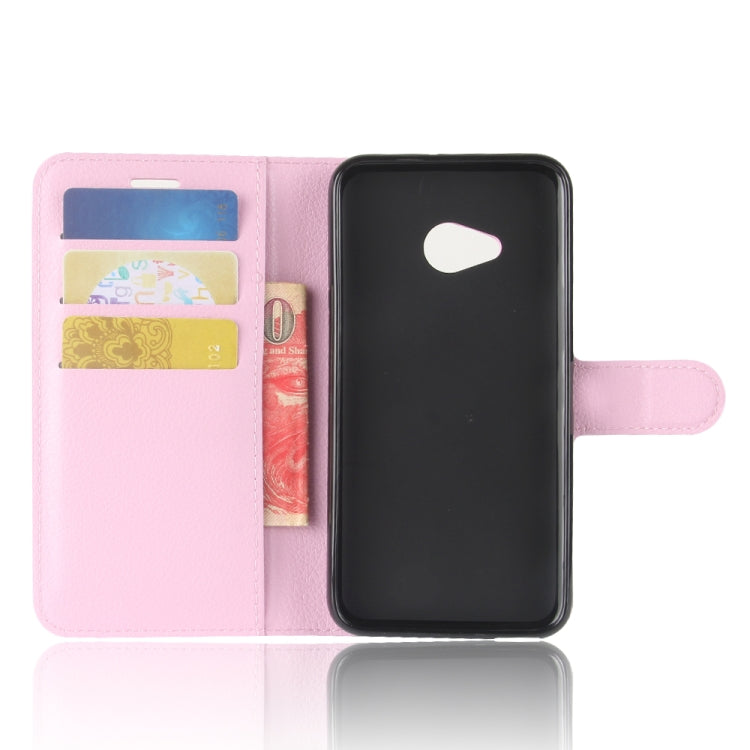 For HTC U11 Life Litchi Texture Horizontal Flip Leather Case with Holder & Card Slots & Wallet