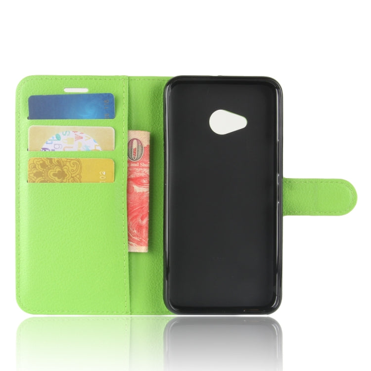 For HTC U11 Life Litchi Texture Horizontal Flip Leather Case with Holder & Card Slots & Wallet
