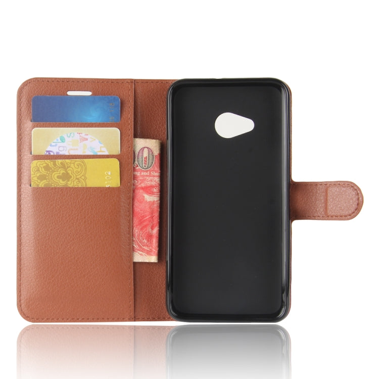 For HTC U11 Life Litchi Texture Horizontal Flip Leather Case with Holder & Card Slots & Wallet