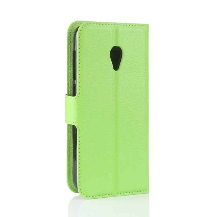 For Alcatel U5 HD Litchi Texture Horizontal Flip Leather Case with Holder & Card Slots & Wallet