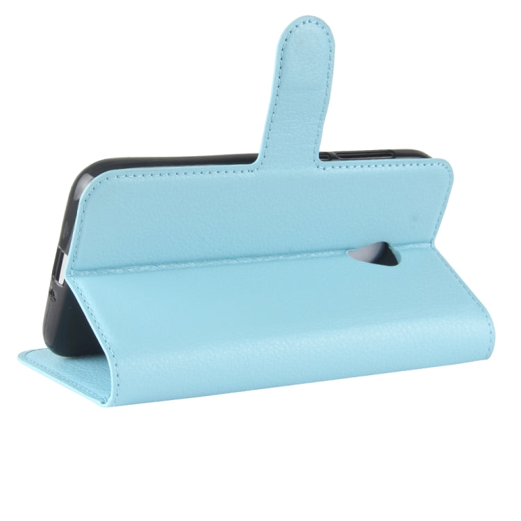 For Alcatel U5 HD Litchi Texture Horizontal Flip Leather Case with Holder & Card Slots & Wallet