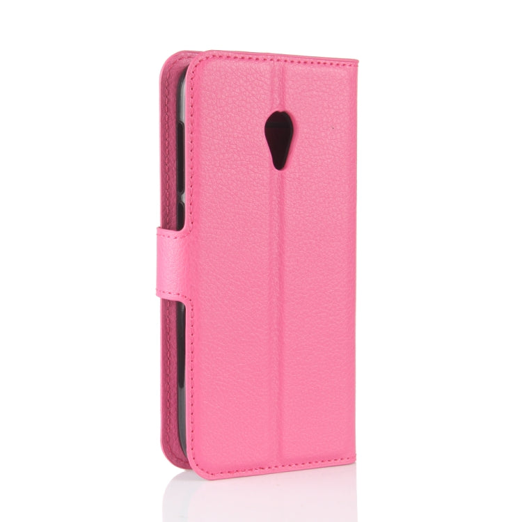 For Alcatel U5 HD Litchi Texture Horizontal Flip Leather Case with Holder & Card Slots & Wallet