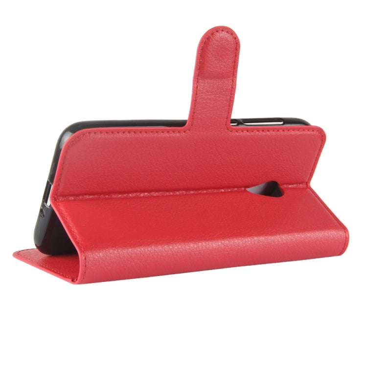 For Alcatel U5 HD Litchi Texture Horizontal Flip Leather Case with Holder & Card Slots & Wallet