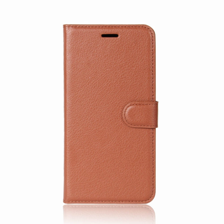 For Alcatel U5 HD Litchi Texture Horizontal Flip Leather Case with Holder & Card Slots & Wallet