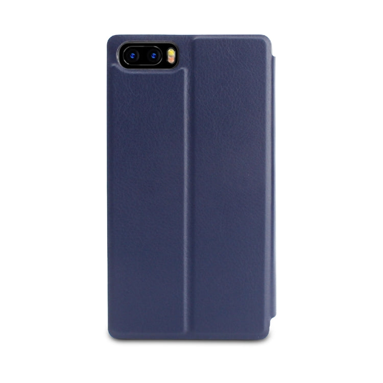 OCUBE for BLUBOO S1 (MPH2473 / MPH2472) Spring Texture Horizontal Flip Leather Case with Holder (Dark Blue)