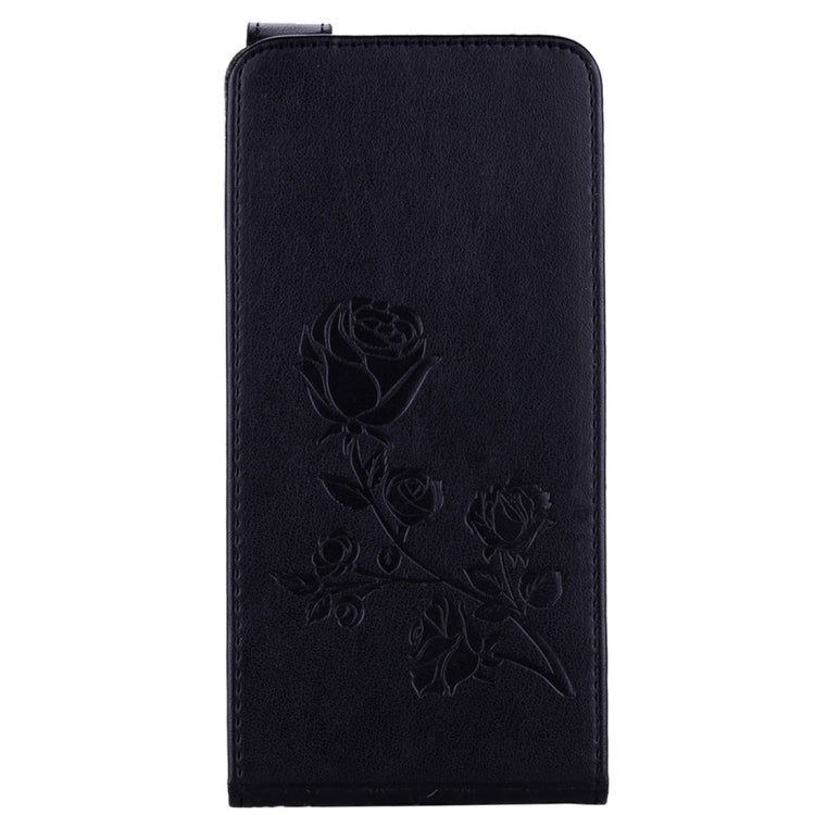 For LG G6 Roses Pressed Flowers Pattern Vertical Flip Leather Case with Card Slot & Lanyard