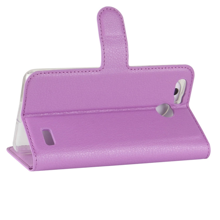 For Blackview A7 Pro Litchi Texture PU + TPU Horizontal Flip Leather Case With Holder & Card Slots & Wallet