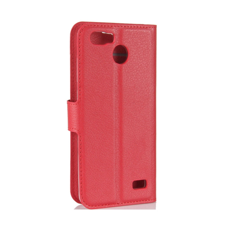 For Blackview A7 Pro Litchi Texture PU + TPU Horizontal Flip Leather Case With Holder & Card Slots & Wallet