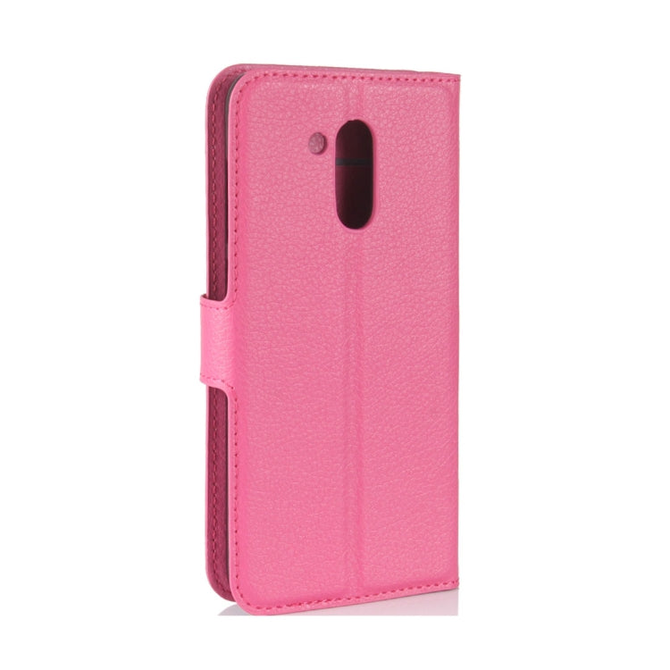 For Huawei Honor V9 Play Litchi Texture PU + TPU Horizontal Flip Leather Case With Holder & Card Slots & Wallet