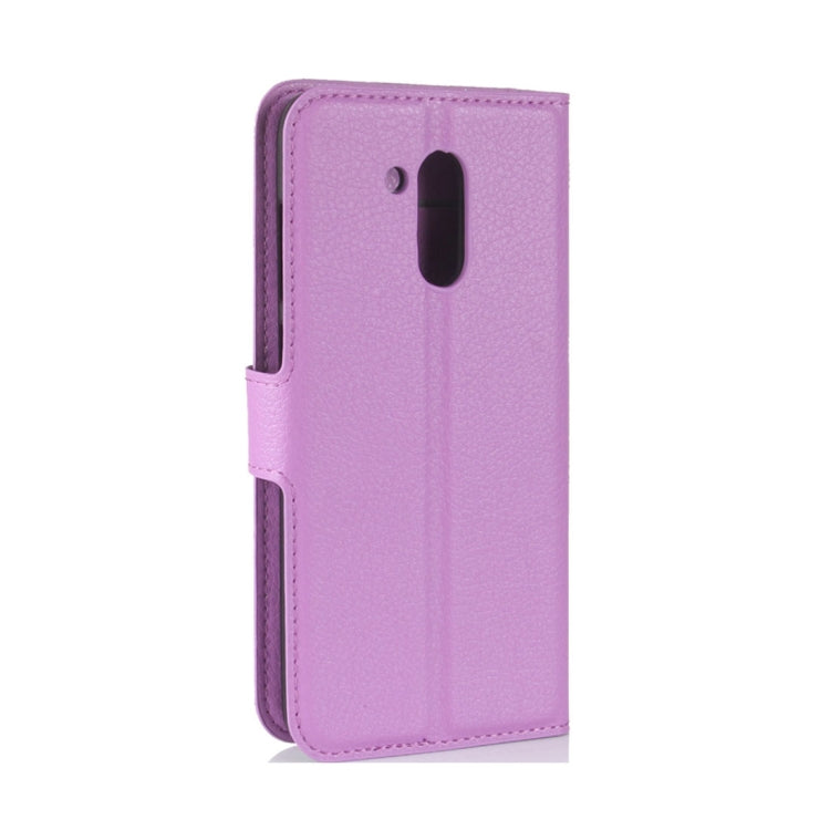 For Huawei Honor V9 Play Litchi Texture PU + TPU Horizontal Flip Leather Case With Holder & Card Slots & Wallet