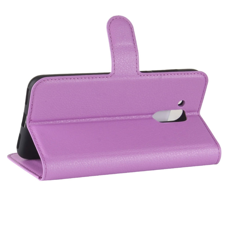 For Huawei Honor V9 Play Litchi Texture PU + TPU Horizontal Flip Leather Case With Holder & Card Slots & Wallet