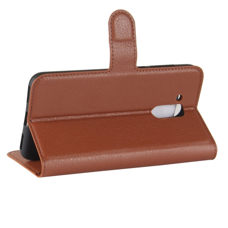 For Huawei Honor V9 Play Litchi Texture PU + TPU Horizontal Flip Leather Case With Holder & Card Slots & Wallet