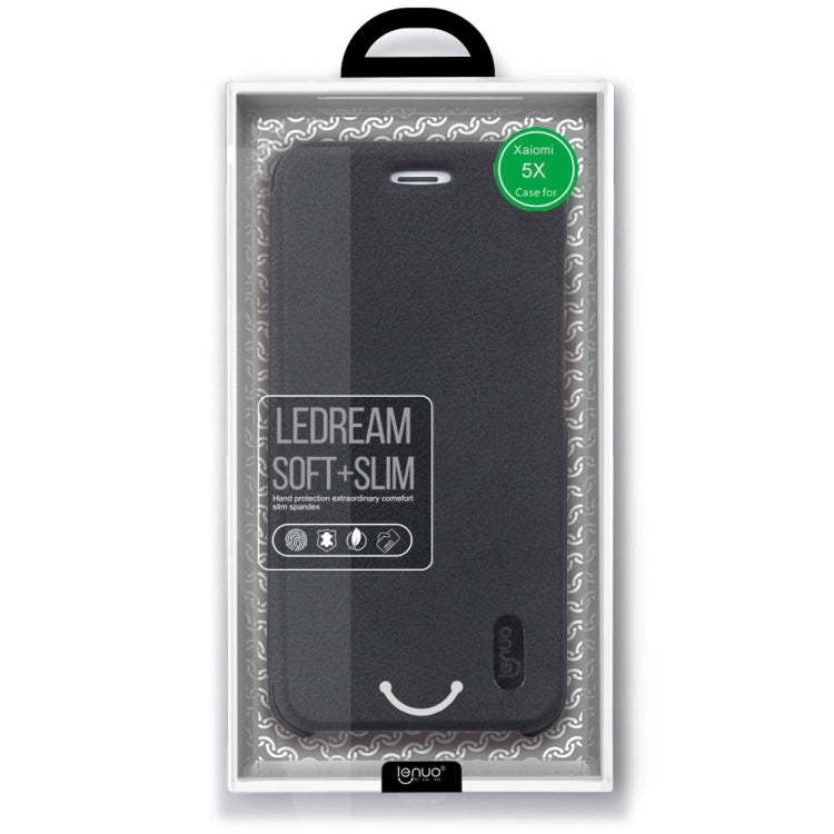 Lenuo Xiaomi Mi 5X / A1 PU+PC Litchi Texture Horizontal Flip Leather Case with Card Slots