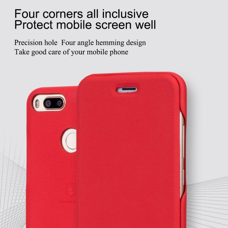 Lenuo Xiaomi Mi 5X / A1 PU+PC Litchi Texture Horizontal Flip Leather Case with Card Slots