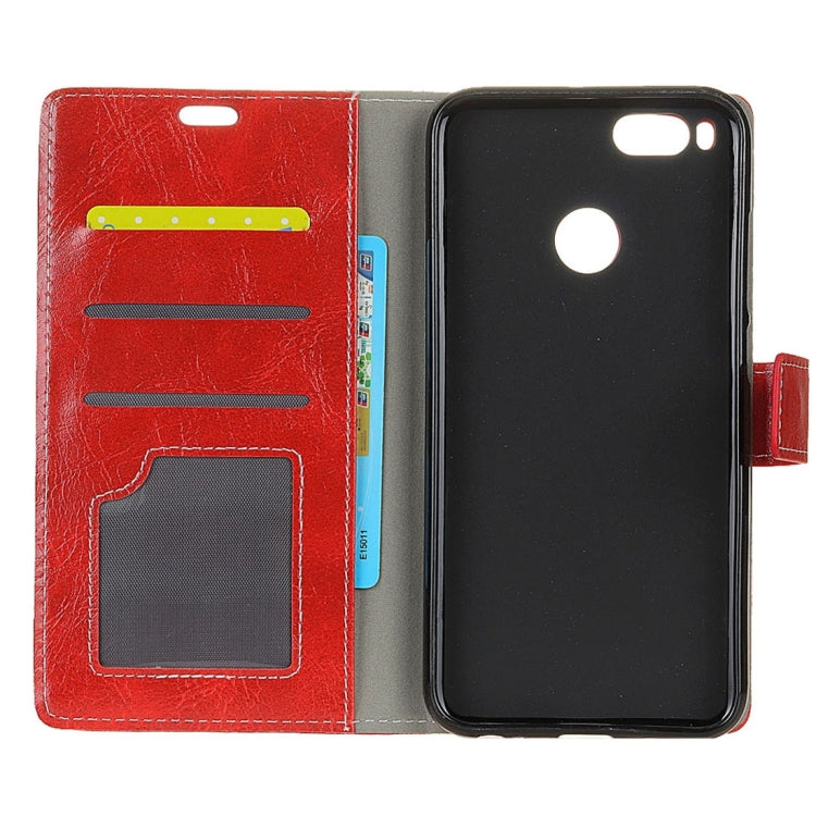 For Xiaomi Mi 5X Retro Crazy Horse Texture Horizontal Flip Leather Case with Holder & Card Slots & Wallet & Photo Frame