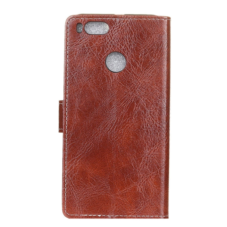 For Xiaomi Mi 5X Retro Crazy Horse Texture Horizontal Flip Leather Case with Holder & Card Slots & Wallet & Photo Frame