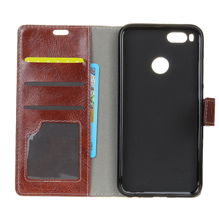 For Xiaomi Mi 5X Retro Crazy Horse Texture Horizontal Flip Leather Case with Holder & Card Slots & Wallet & Photo Frame