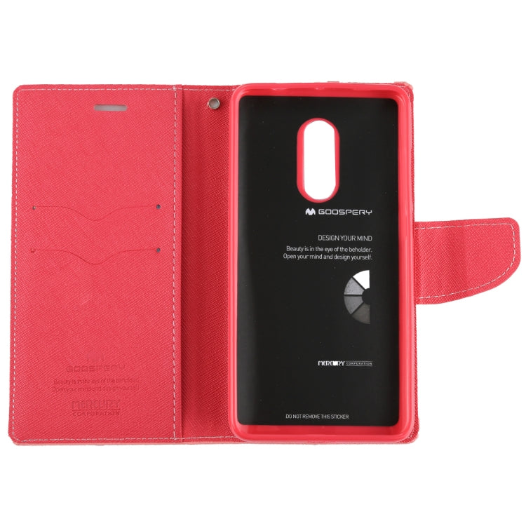 GOOSPERY FANCY DIARY Series for Xiaomi Redmi Note 4 / 4X Cross Texture Horizontal Flip Leather Case with Holder & Card Slots & Wallet